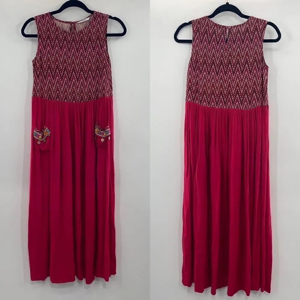 3For$20 Max Red/ Burgundy Boho Style Dress XS